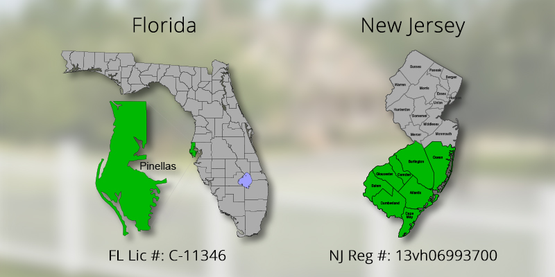 Florida and New Jersey Service Locations